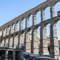 EU ESP CAL SEG Segovia 2017JUL31 Acueducto 003  The   Acueducto de Segovia   ( Aqueduct of Segovia ) is regarded as one of the best-preserved elevated Roman aqueducts remaining in the world. : 2017, 2017 - EurAisa, Acueducto de Segovia, Castile and León, DAY, Europe, July, Monday, Segovia, Southern Europe, Spain